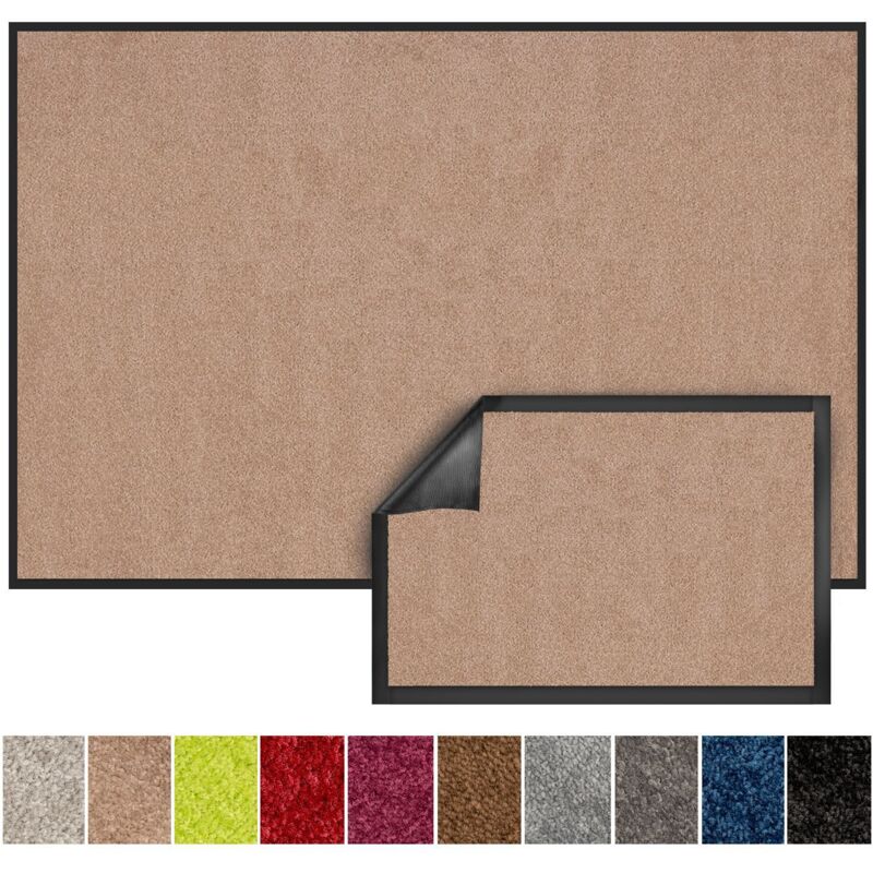 Karat - Tapis de Porte Paillasson d'entrée Performa, Beige, 200 x 200 cm