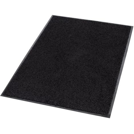 Tapis anti poussière Prisma. coloris noir. dimensions 60 x 90 cm - BTB