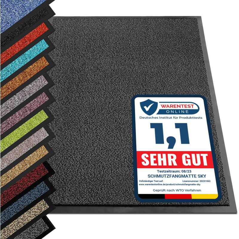 Paillasson d'entrée sky Anthracite 90 x 600 cm