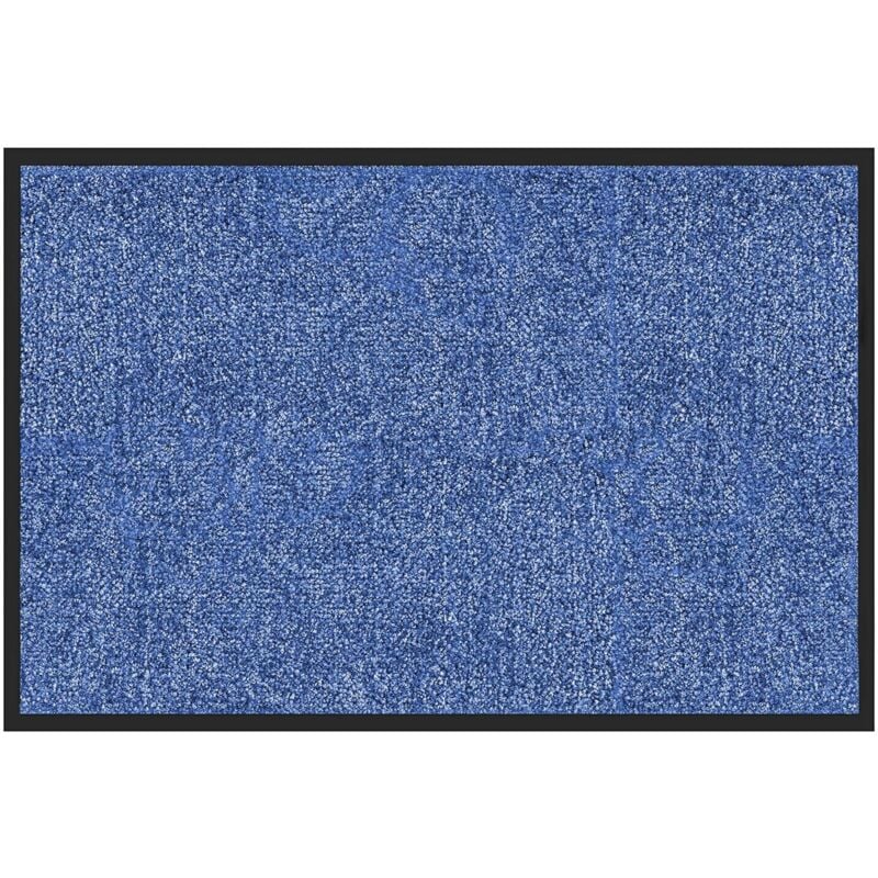 Karat - Tapis de Porte Paillasson d'entrée Rhine Bleu 120 x 300 cm