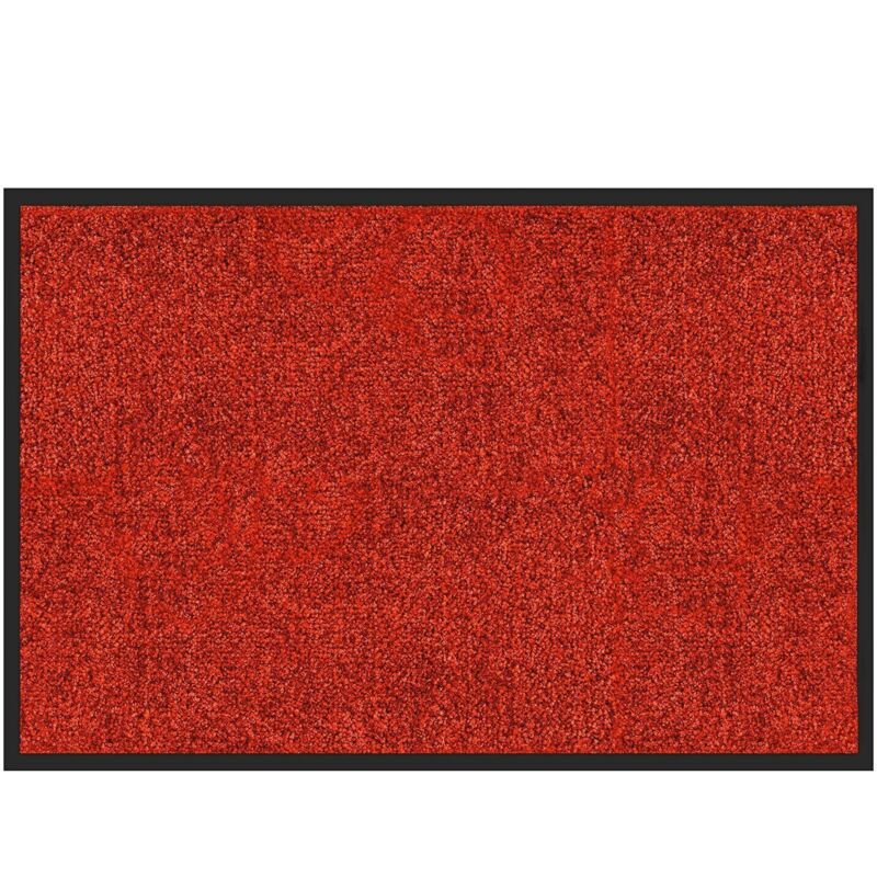 Karat - Tapis de Porte Paillasson d'entrée Rhine Rouge 120 x 300 cm