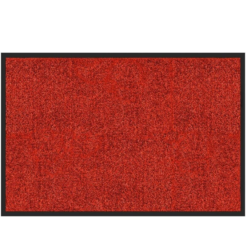 Karat - Tapis de Porte Paillasson d'entrée Rhine Rouge 120 x 180 cm