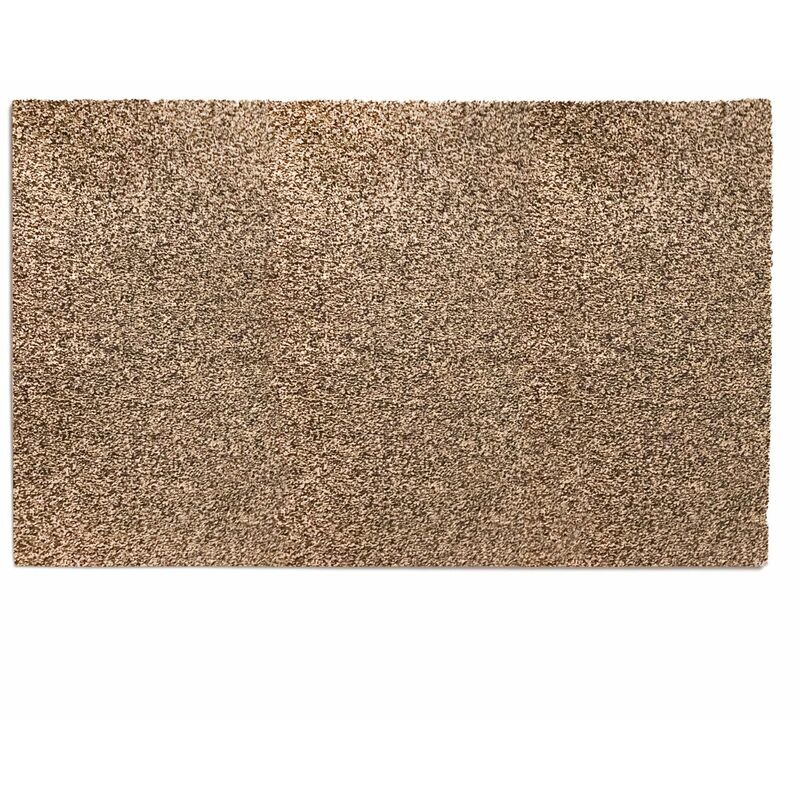 Karat - Tapis de Porte Paillasson d'entrée Coton Beige 200 x 100 cm