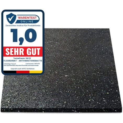 Tapis Anti-Vibrations 60 x 60 cm  Qui absorbe Les Vibrations et Le Bruit, ep = 5 mm