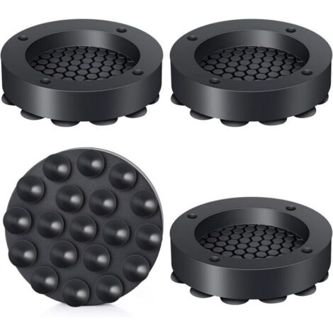 Tapis anti-vibrations pour machine à laver (4 pièces), coussinets anti-vibrations, amortisseurs pour réduire le bruit et les vibrations, pieds pour sèche-linge et meubles.