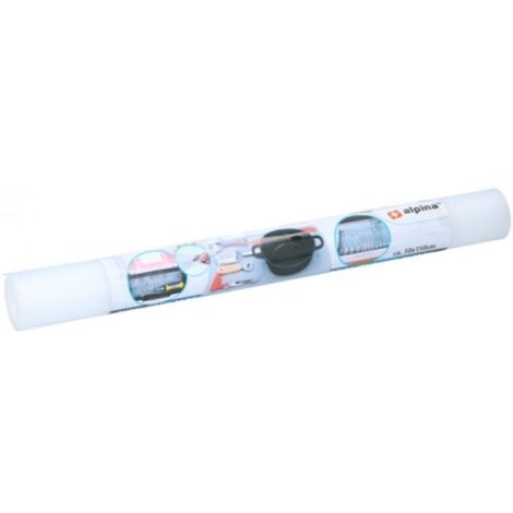 Tapis antidérapant - Alpina - Blanc - Rectangulaire - Lavable - Uni