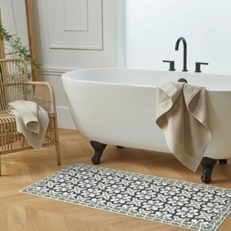 Tapis antidérapant - Cassandre - vinyle - int./ext. - Vert - 50x120cm