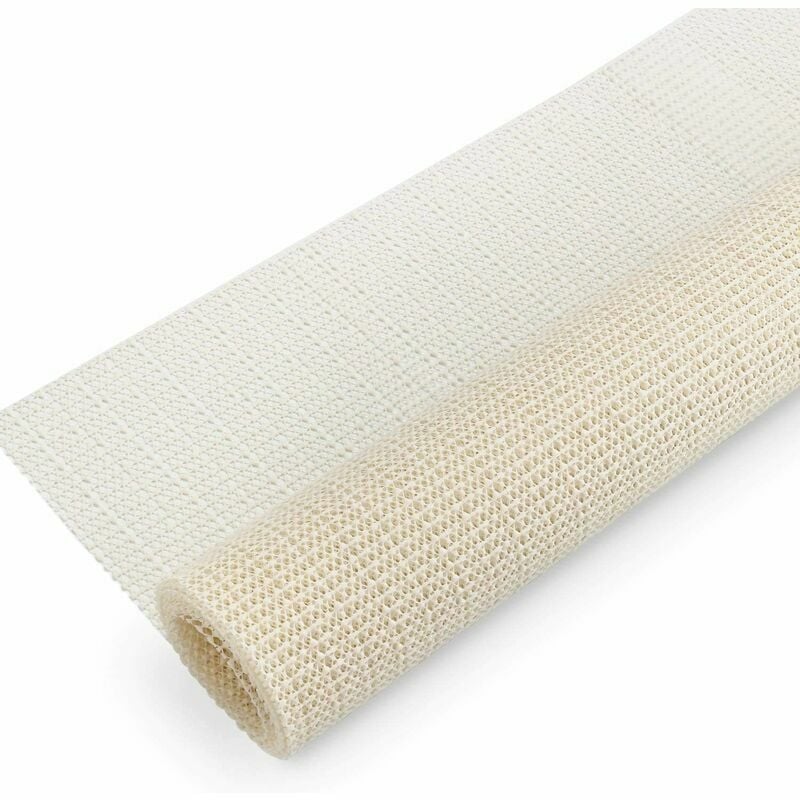 Trimec - Tapis antidérapant, Coussin antidérapant de différentes Tailles, Facile à Couper, Facile à Nettoyer (Beige, 100x160cm)