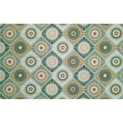Tapis antidérapant en velours imprimé ROCA