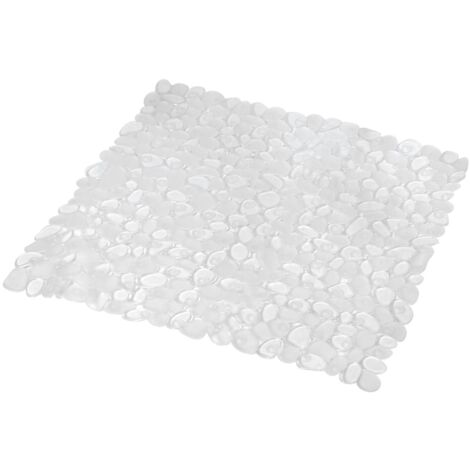 Tapis antidérapant fond de douche effet galet
