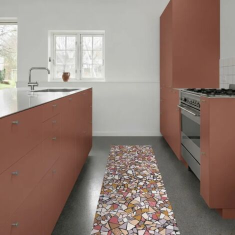 Tapis antidérapant - Fragments - vinyle - int./ext. - Multicolore - 120x200cm
