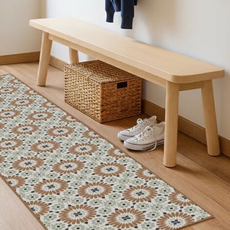 Tapis antidérapant - Marsiho - vinyle - int./ext. - Rouge - 50x200cm