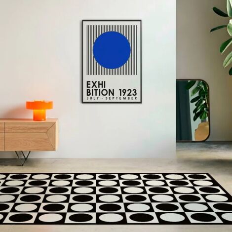 Tapis antidérapant - Pop - vinyle - int./ext. - Noir - 50x120cm