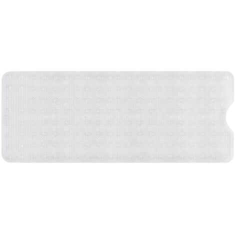 Tapis antidérapant pour baignoire AWD INTERIOR 1600, transparent, long, 90 x 40 cm, PVC