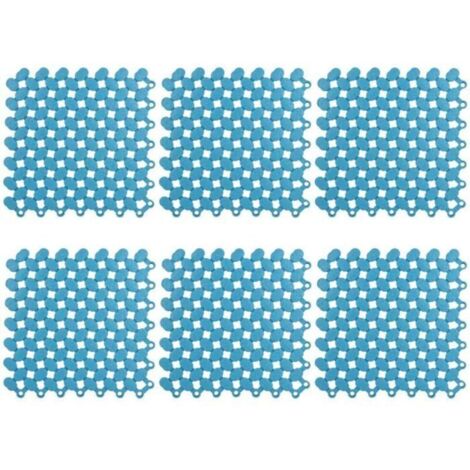 Tapis antidérapant pour douche, 6 pièces, idéal pour salle de bains, cuisine, piscine et balcon.