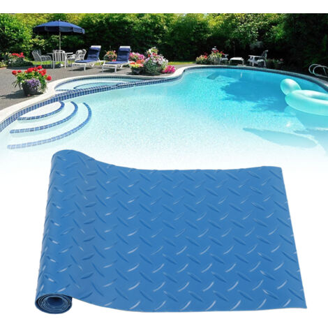Tapis antidérapant pour échelle de piscine - Mat de sécurité pour marches et plateformes - Coussinets de protection ergonomiques