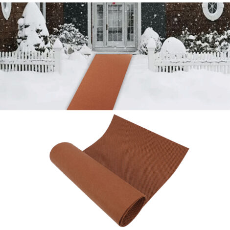 Tapis Antidérapant pour Neige Felt avec Particules Silicone 40x203cm Tapis de Sol Extérieur pour Allée et Escaliers