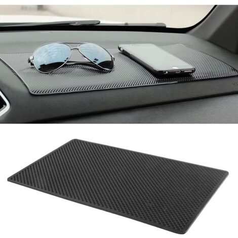 Tapis antidérapant pour voiture, tapis en caoutchouc antidérapant, tapis antidérapant pour téléphone portable, tapis antidérapant pour tableau de bord, adapté pour téléphones portables