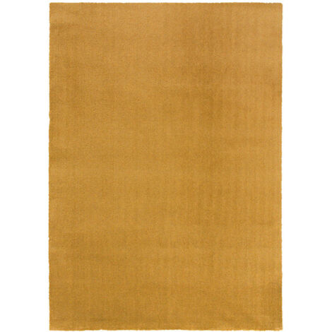 Tapis antidérapant uni rectangulaire doux Elegance ORO101