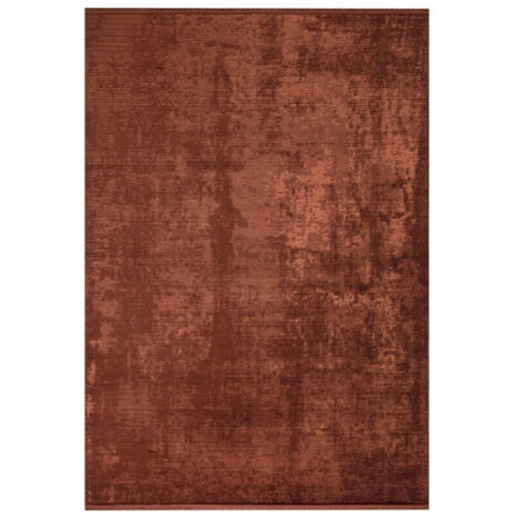 Tapis antidérapant vintage bambou orange tabac 160x230