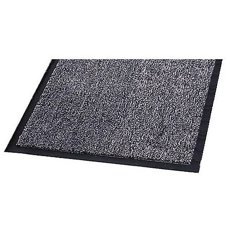 Tapis antipoussière Welcome, coloris gris/bleu, dimensions 60 x 90 cm - BTB