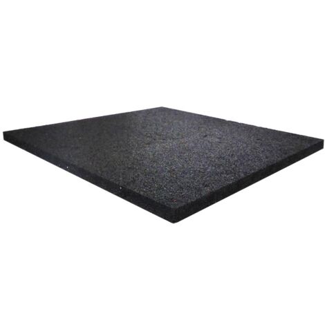 Tapis antivibratoire 330 x 330 mm structure composite de granulés et de fibres de caoutchouc haute densité 500 kg/m³
