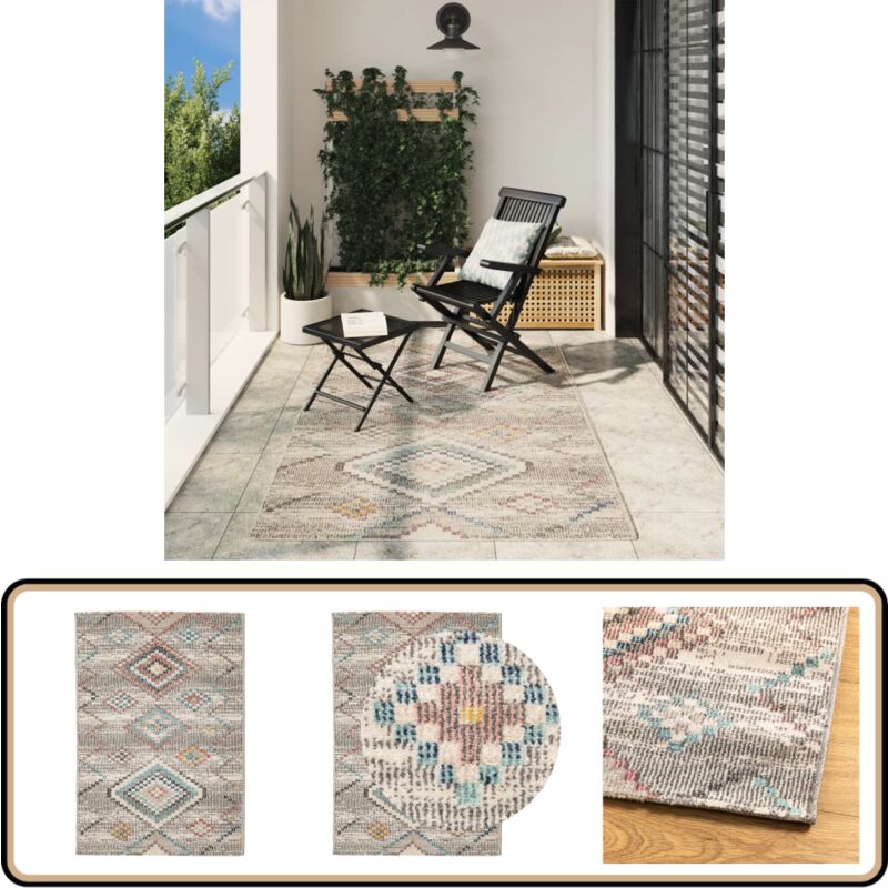 Vidaxl - Tapis arbizu intérieur extérieur design vintage 140x200 cm - Tappeto Vintage - Tapis Décoratif - Tapis Salon - Tapis Chambre - Tapis