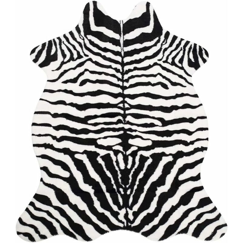 Ersandy - Tapis Artificiel Imprimé Motif Zèbre Motif Zèbre Fausse Fourrure Peau Cuir Salle De Bains Tapis Antidérapant Tapis Imprimé Animal pour La