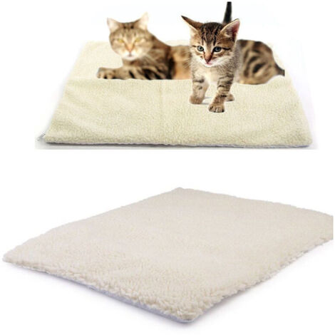 Tapis auto-chauffant pour animal domestique, couverture pour chat/chien, coussin chauffant pour animaux domestiques, tapis de coussin auto-chauffant pour chats, couverture écologique, 90 x 64