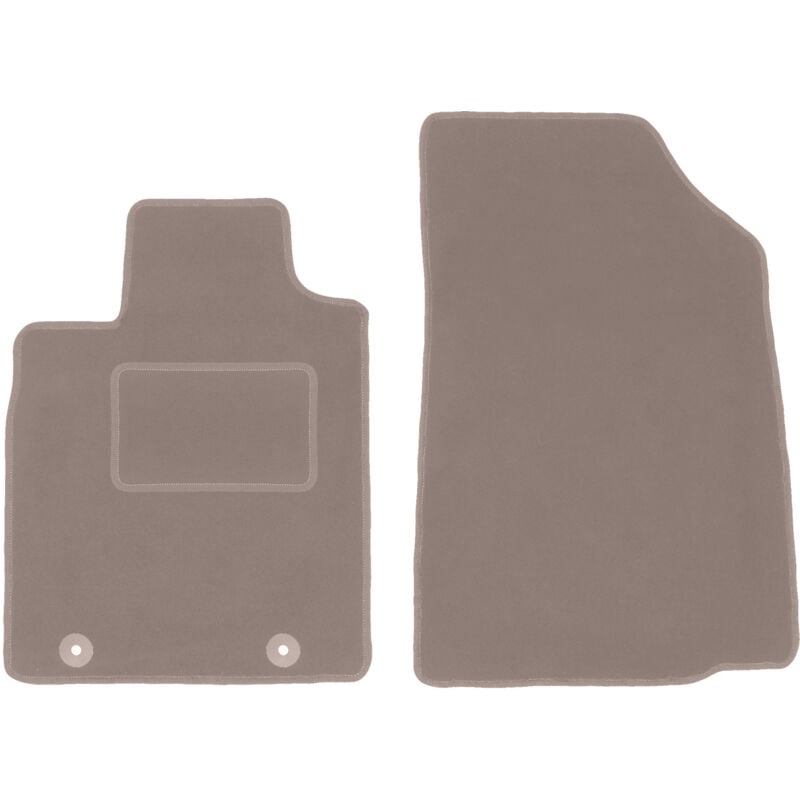 Tapis avant beiges pour : Dacia Duster 2WD SUV (2010-2018)