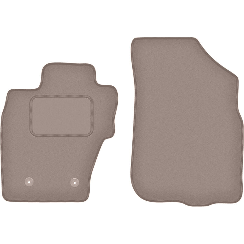 Tapis avant beiges pour : Dacia Duster I SUV 4x4 (2010-2018)