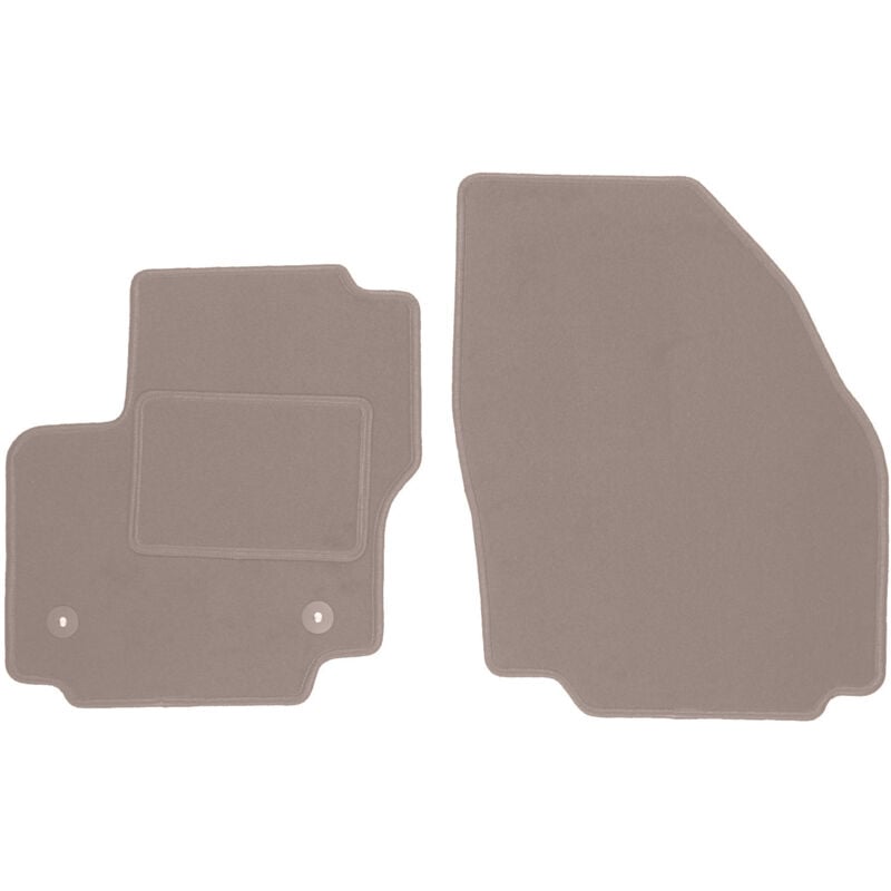 Tapis avant beiges pour : Ford Galaxy MK2 FL 7 places (2012-2015)