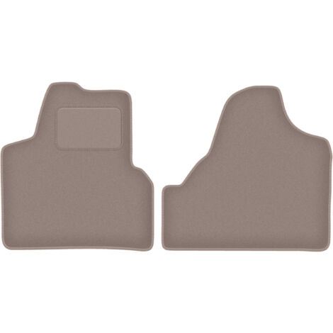 Tapis avant beiges pour fourgon Citroën Jumpy II (2007-2016)