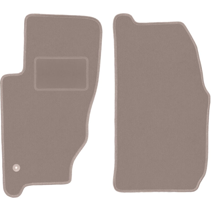 Tapis avant beiges pour Jeep Cherokee Liberty KJ tout-terrain (2002-2007)