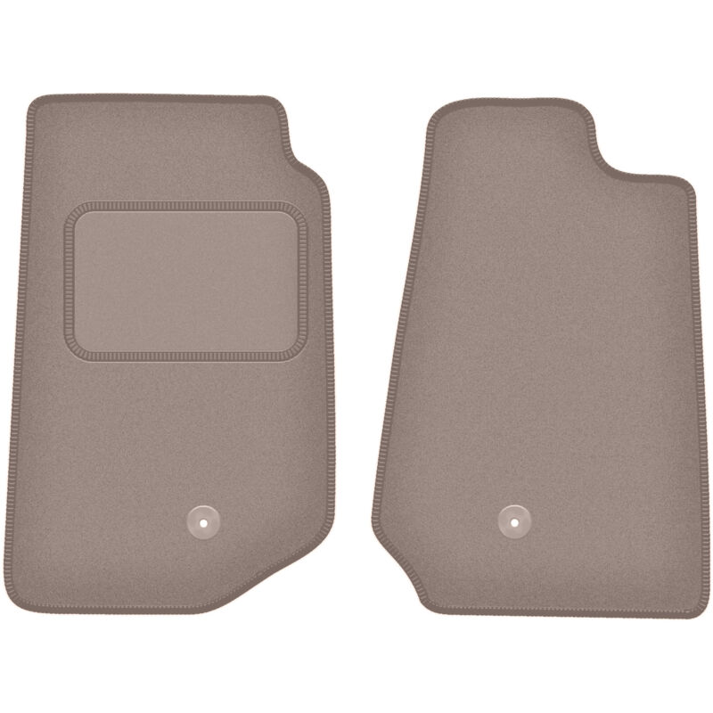 Tapis avant beiges pour Jeep Wrangler III JK tout-terrain (2006-2017)