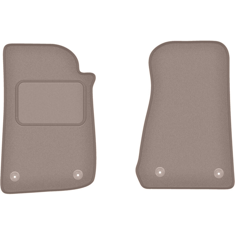 Tapis avant beiges pour Jeep Wrangler IV Rubicon tout-terrain (2017-)