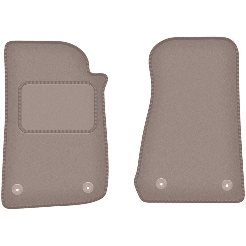 Tapis avant beiges pour Jeep Wrangler IV tout-terrain (2017-)