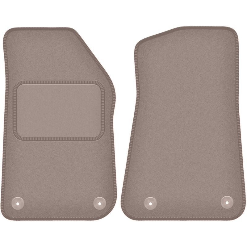Tapis avant beiges pour Jeep Wrangler JL 4XE 5 portes (2021-2023)