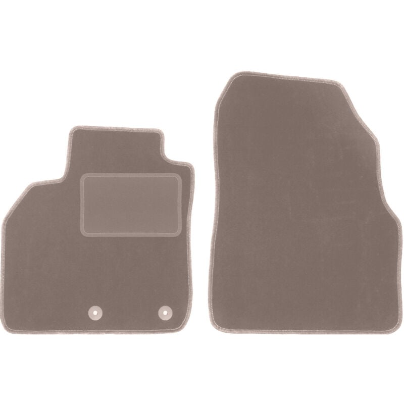 Tapis avant beiges pour Renault Grand Scenic III 7 places (2009-2015)