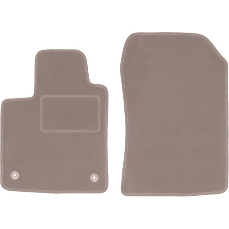 Tapis avant beiges pour Renault Twingo II berline (2007-2014)