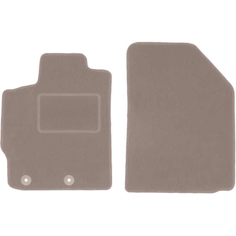 Tapis avant beiges pour : Toyota Yaris II à hayon (2005-2011)