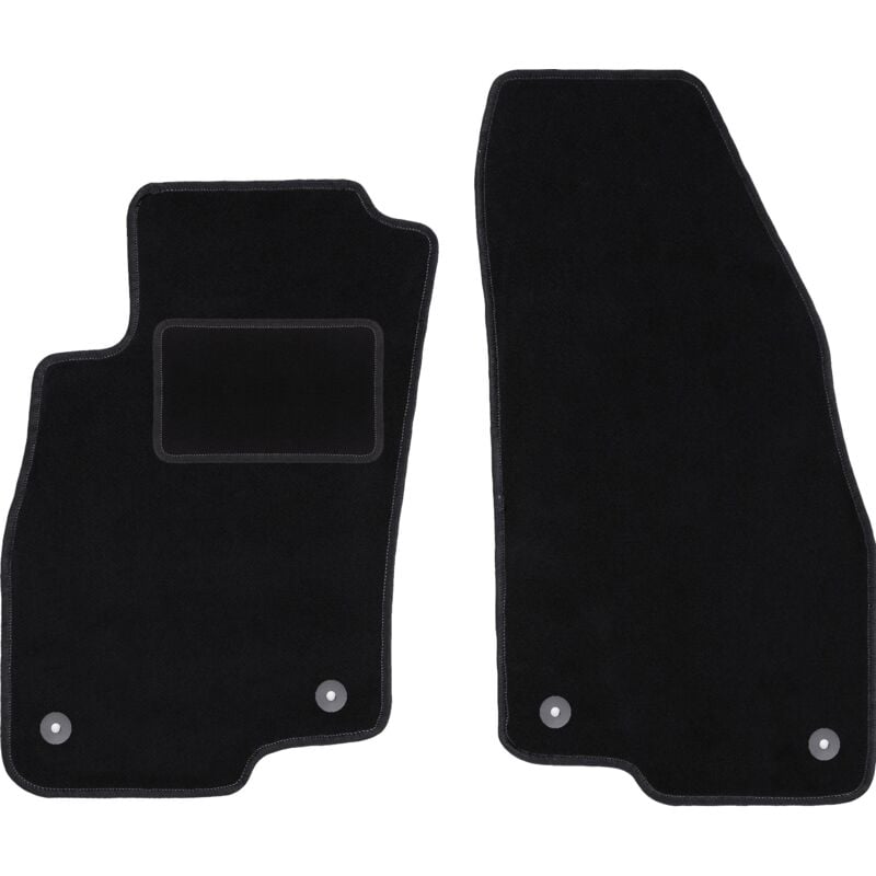 Tapis avant noirs pour Alfa Romeo Mito à hayon (2008-2019)