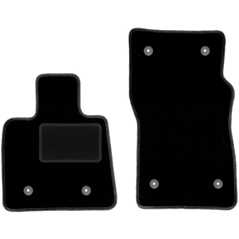 Tapis avant noirs pour : Alfa Romeo Stelvio 2x4 (2WD) SUV (2016-)