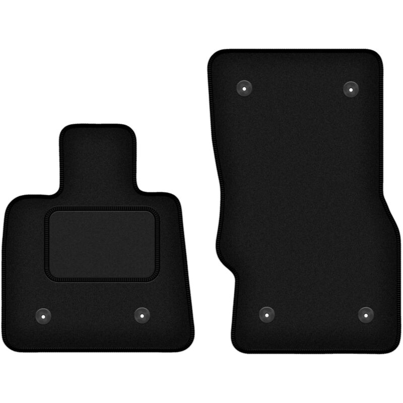 Tapis avant noirs pour : Alfa Romeo Stelvio Q4 (4WD) 4x4 SUV (2017-)