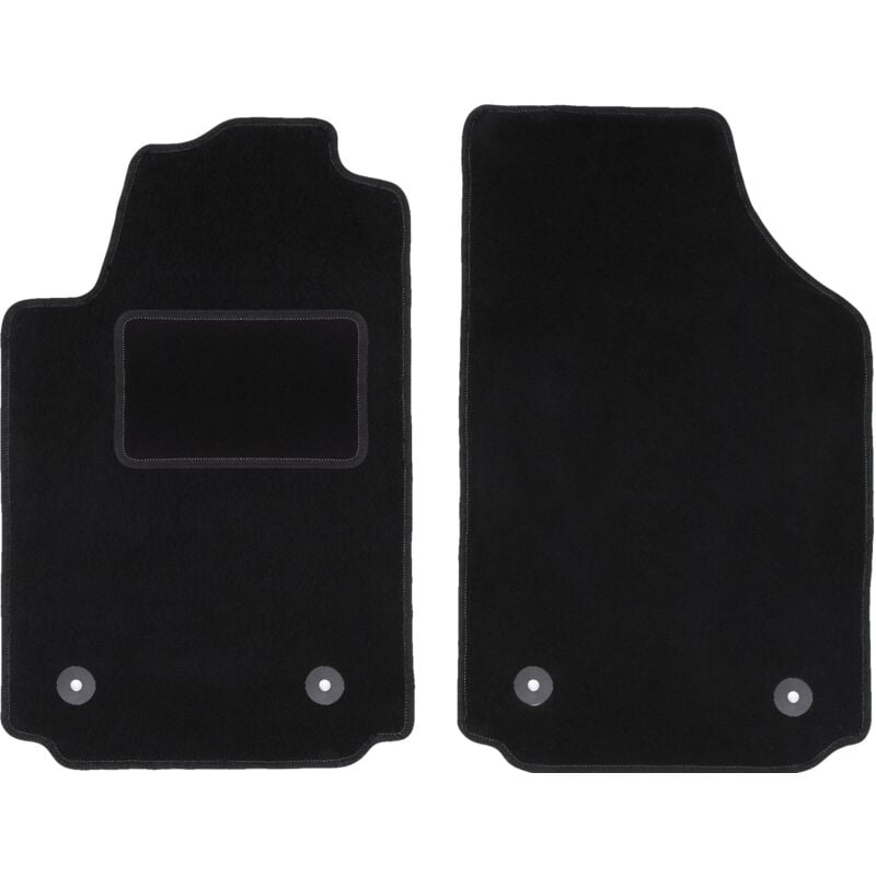Tapis avant noirs pour Audi A2 à hayon (2000-2005)