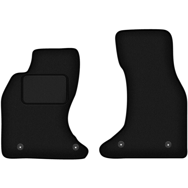 Tapis avant noirs pour : Audi A6 C5 4.2L berline, break, avant (1997-2004)