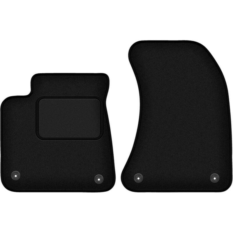 Tapis avant noirs pour Audi A8 D4 LONG (2010-2017)