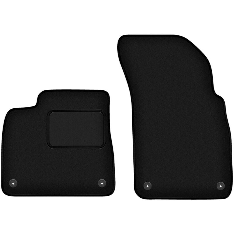 Tapis avant noirs pour Audi Q7 II 7 places (2017-)