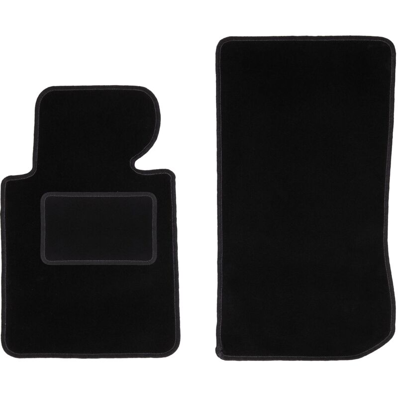 Tapis avant noirs pour : BMW 3 E46 compacte, coupé, berline, break, touring (1998-2007)