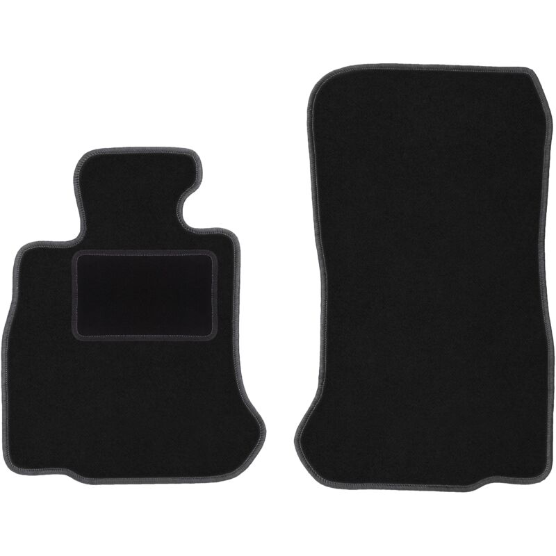 Tapis avant noirs pour BMW 6 F12 Cabrio (2011-2018)